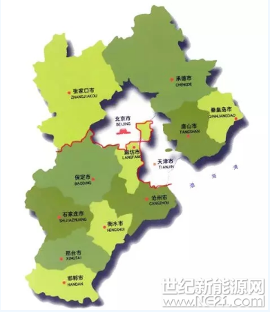 一,河北省横跨两个 太阳能资源区