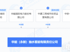华能国际中国中铁等成立抽水蓄能公司 注册资本15.8亿