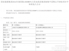 国家能源集团1.3GW风电项目开标！这三家整机商分羹！