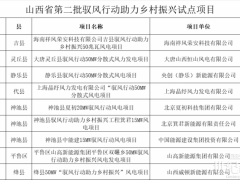 350MW，试行备案制！山西发布第二批“驭风行动”试点项目建设有关工作通知