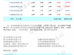 硅料价格回升！（2024.12.25）