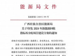 广西3.95GW新能源回收指标再分配