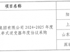 阳光、上能等4家企业中标中国绿发5GW逆变器采购